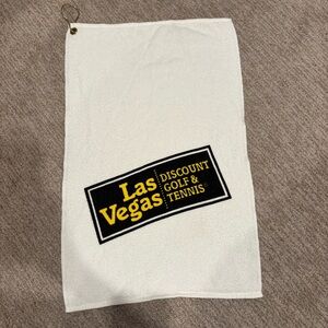 Vintage Las Vegas Discount Golf & Tennis Golf Towel With Hook